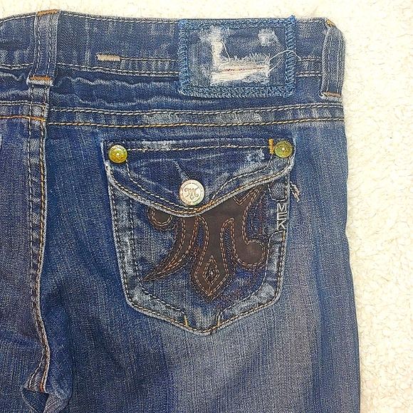 MEK Denim Singapore Distressed Bootcut Jeans - Picture 3 of 9